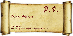 Pokk Veron névjegykártya
